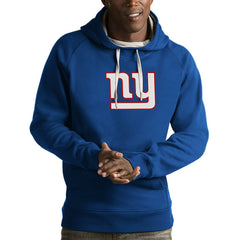 New York Giants Antigua Victory Pullover Hoodie - Royal - NFL