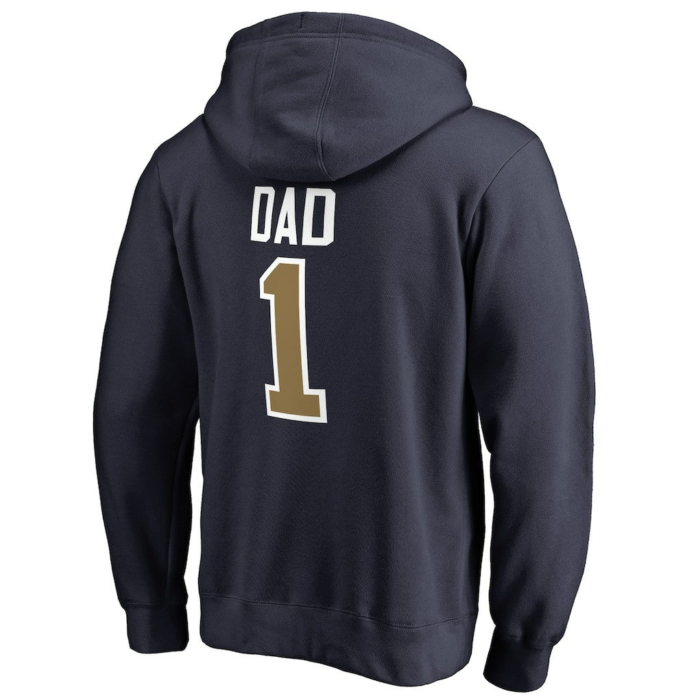 New Orleans Pelicans #1 Dad Pullover Hoodie Navy