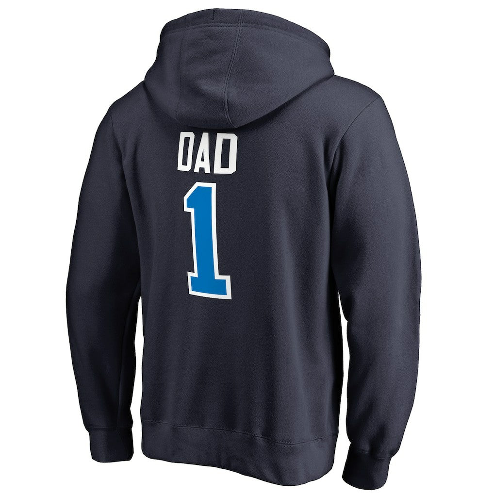 Oklahoma City Thunder #1 Dad Pullover Hoodie Navy
