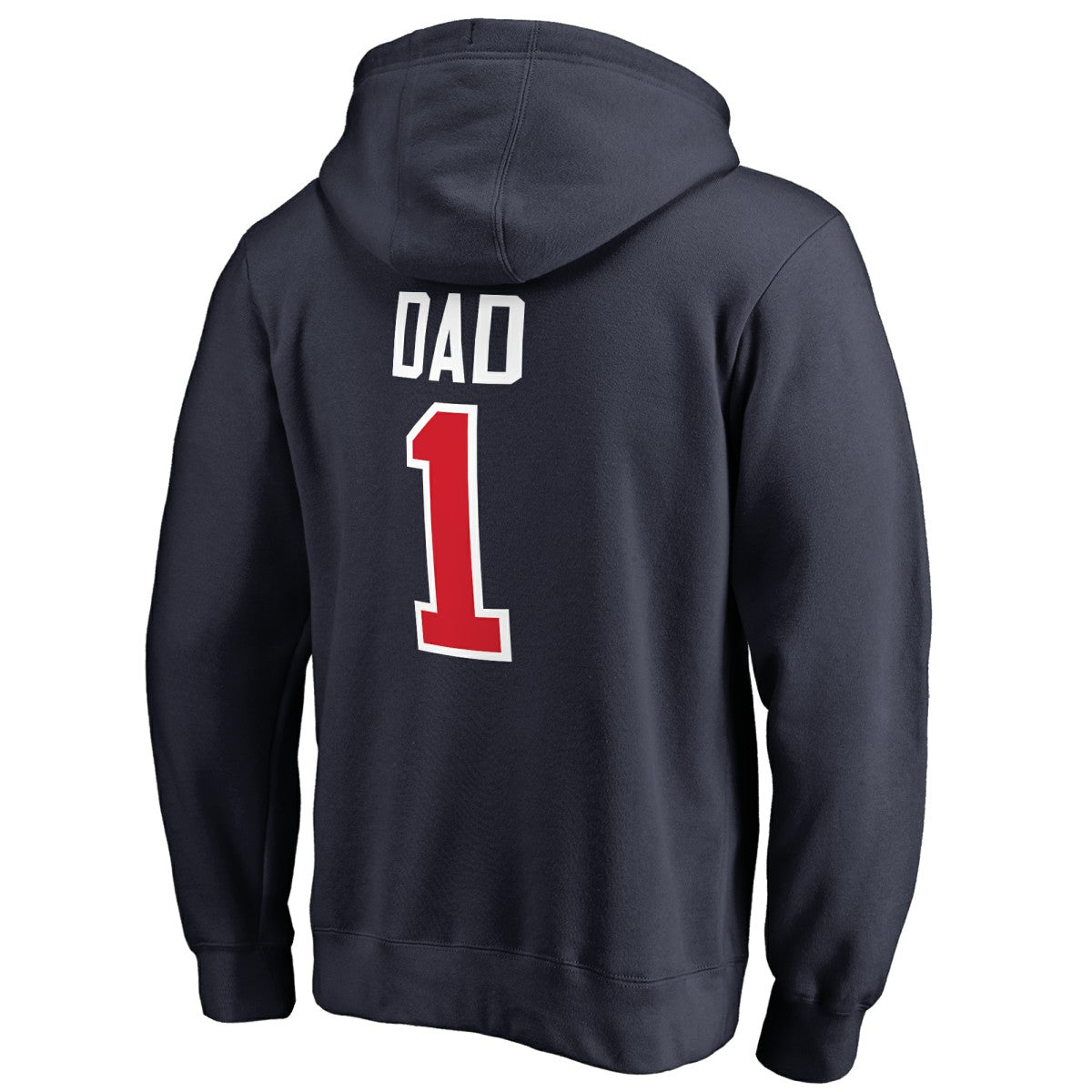 Washington Wizards #1 Dad Pullover Hoodie Navy
