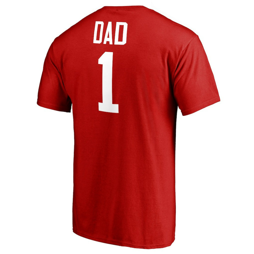 Atlanta Hawks #1 Dad T-Shirt Red
