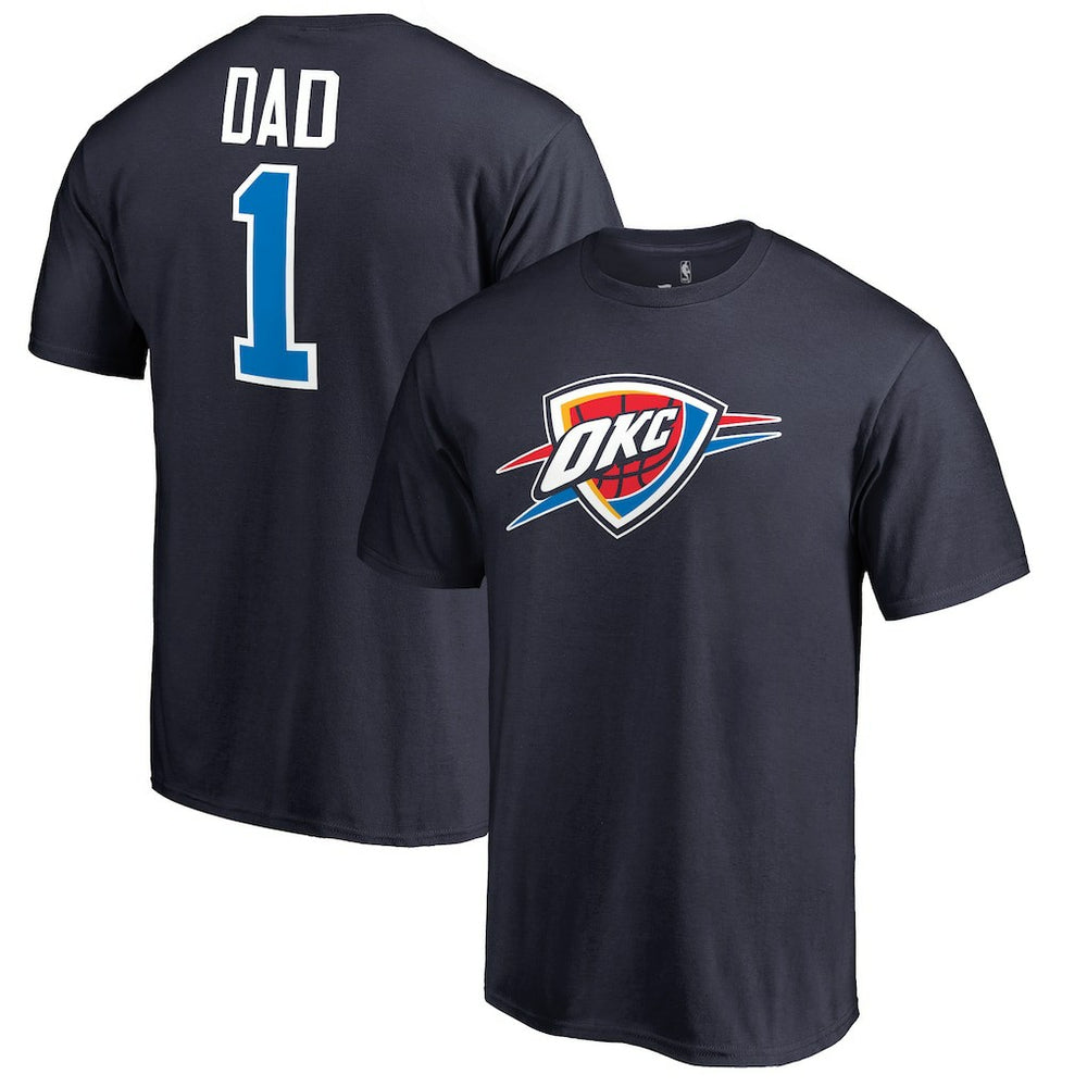 Oklahoma City Thunder #1 Dad T-Shirt Navy