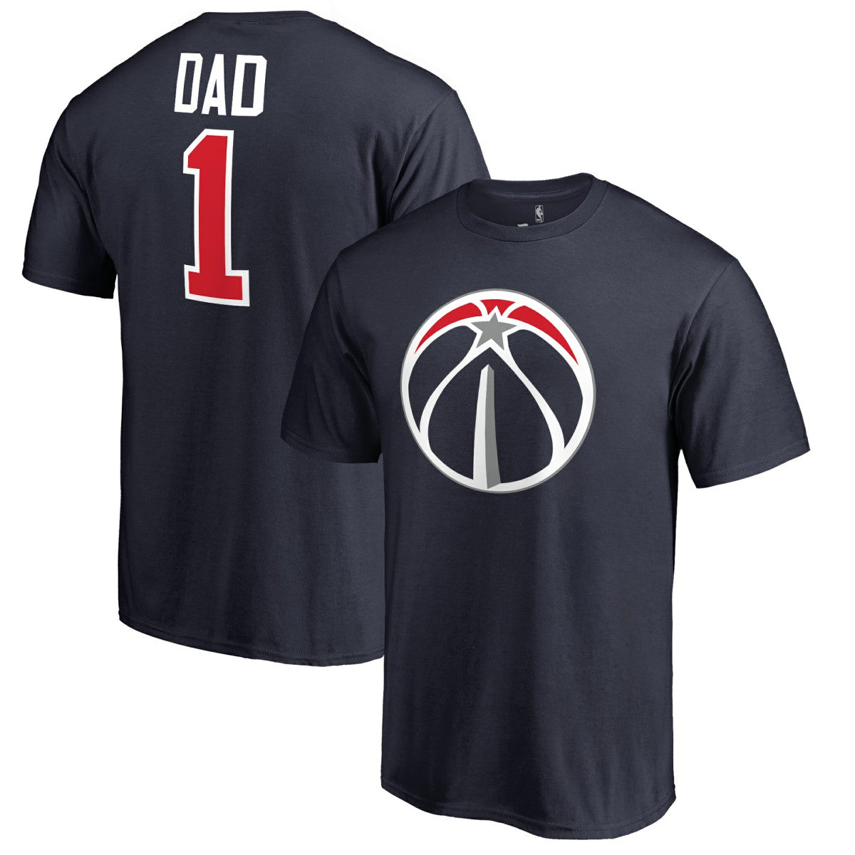 Washington Wizards #1 Dad T-Shirt Navy