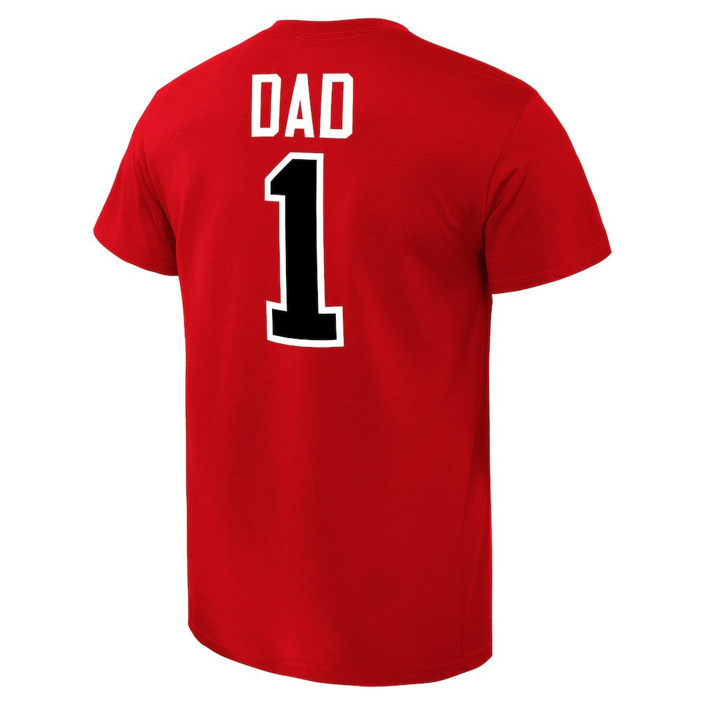 Chicago Bulls #1 Dad T-Shirt Red
