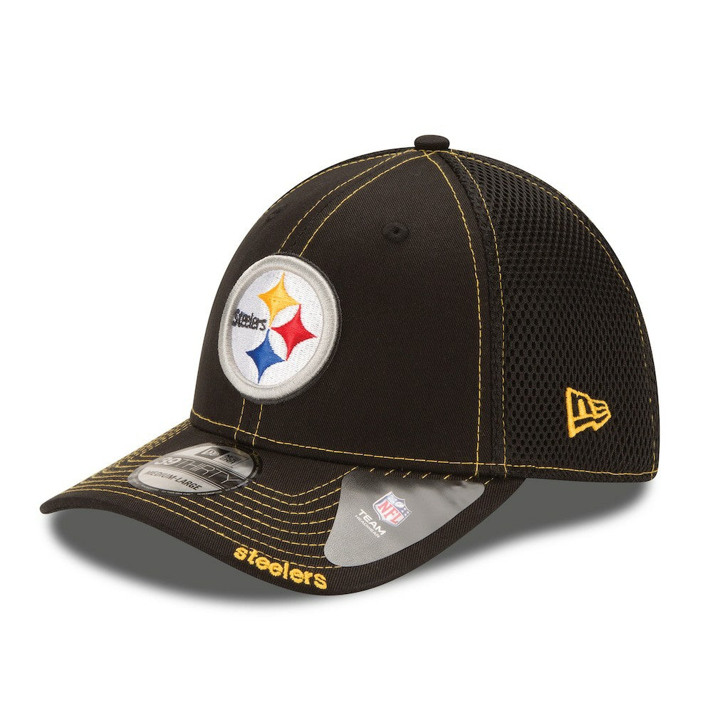 Pittsburgh Steelers New Era Neo 39THIRTY Flex Hat - Black - - NFL