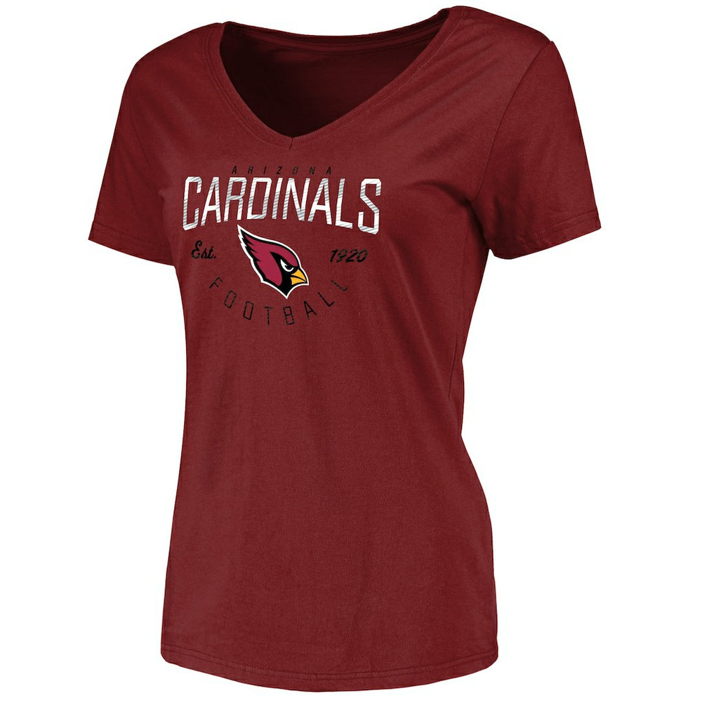 Arizona Cardinals Women's Live For It V-Neck T-Shirt - Cardinal - NFL