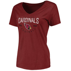 Arizona Cardinals Women's Live For It V-Neck T-Shirt - Cardinal - NFL