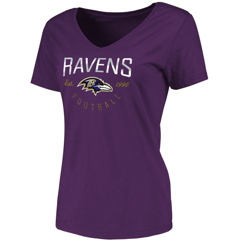 Baltimore Ravens Women's Live For It T-Shirt - Purple - NFL