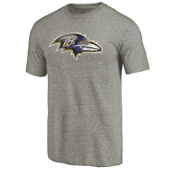 Baltimore Ravens Distressed Team T-Shirt - Ash - NFL