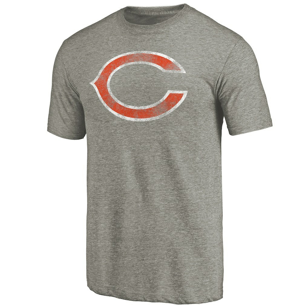 Chicago Bears Distressed Team T-Shirt - Ash - NFL