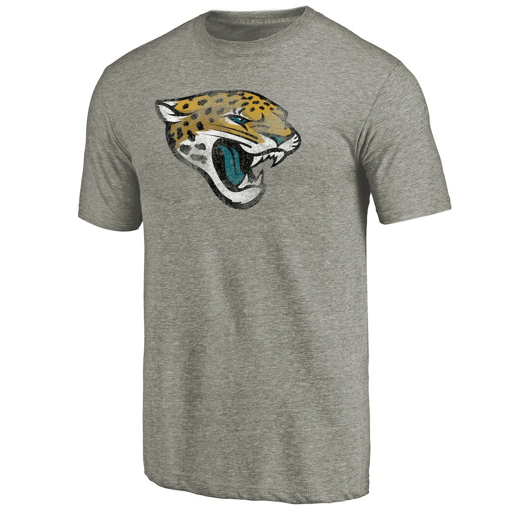 Jacksonville Jaguars Distressed Team T-Shirt - Ash - NFL