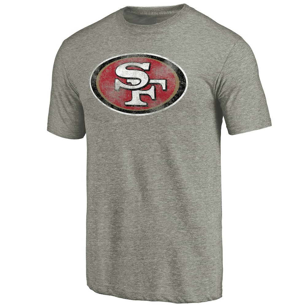 San Francisco 49ers Distressed Team T-Shirt - Ash - NFL