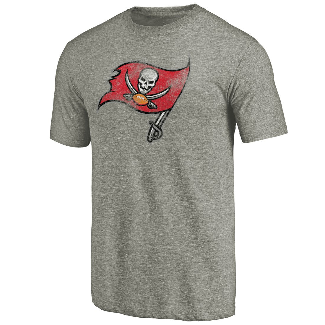 Tampa Bay Buccaneers Distressed Team T-Shirt - Ash - NFL