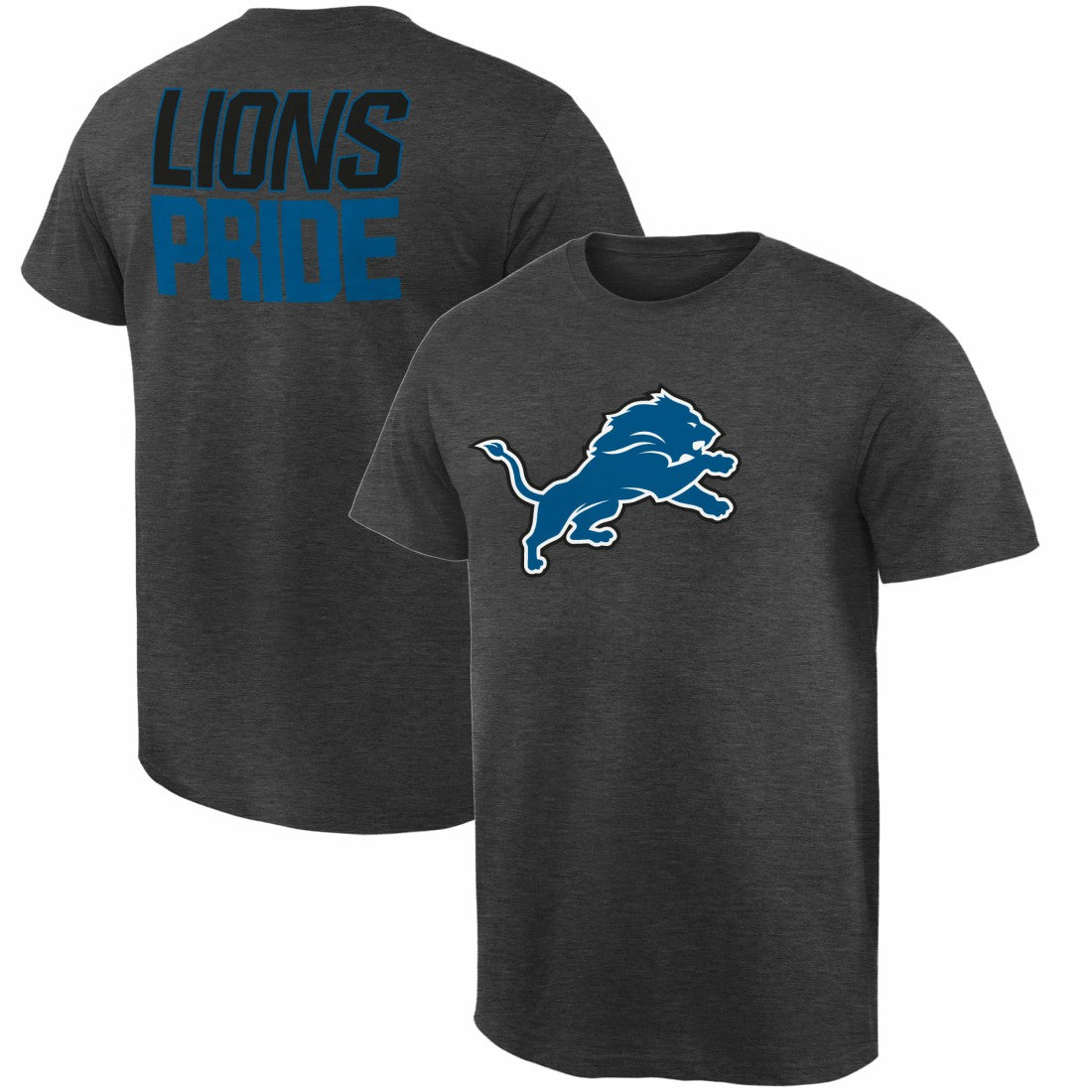 Detroit Lions Rally Logo T-Shirt - Heathered Gray - NFL
