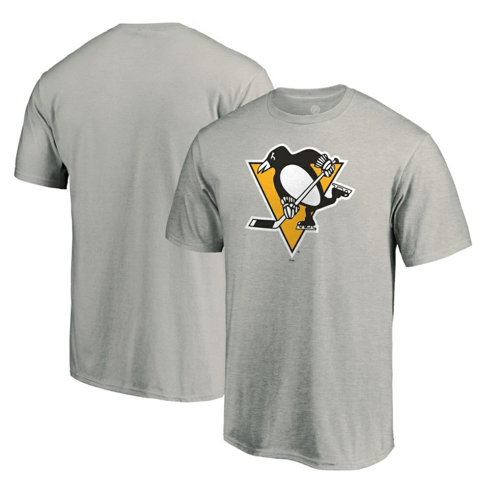 Pittsburgh Penguins Team Primary Logo 2 T-Shirt - Ash | NHL online