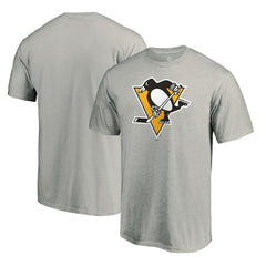 Pittsburgh Penguins Team Primary Logo 2 T-Shirt - Ash | NHL online
