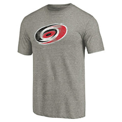Carolina Hurricanes Distressed Team Logo Tri-Blend T-Shirt - Ash | NHL online