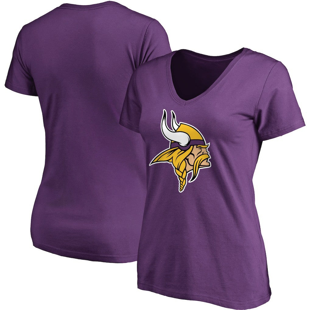 Minnesota Vikings Women's Primary Team Logo T-Shirt - Purple - NFL