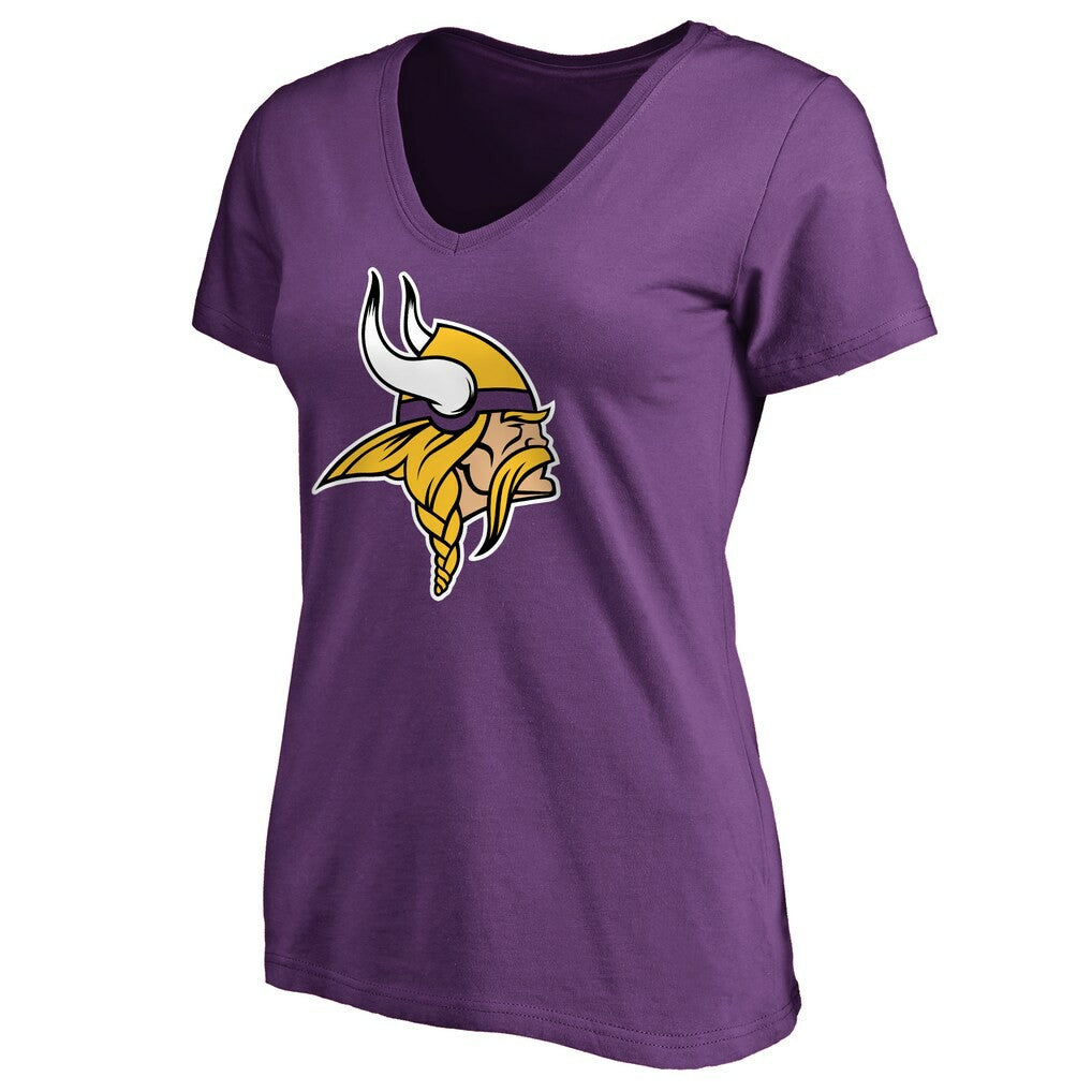 Minnesota Vikings Women's Primary Team Logo T-Shirt - Purple - NFL