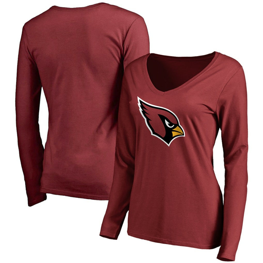 Arizona Cardinals Women's Primary Team Logo Long Sleeve T-Shirt - Cardinal - NFL