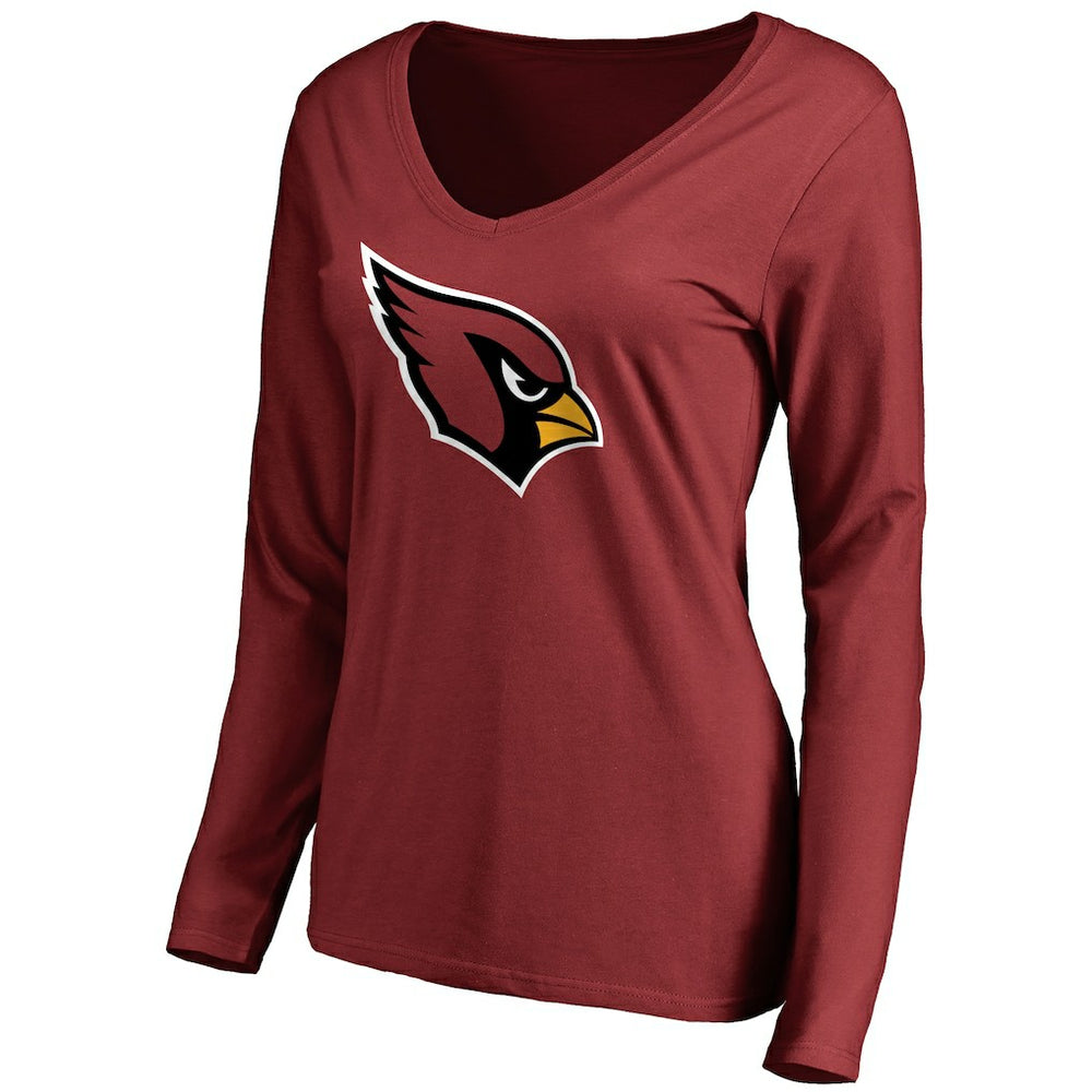 Arizona Cardinals Women's Primary Team Logo Long Sleeve T-Shirt - Cardinal - NFL