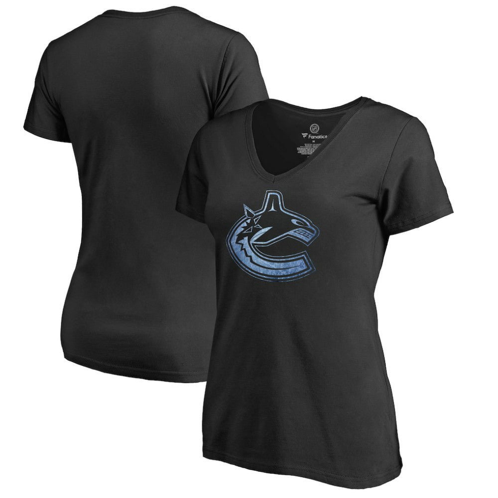 Vancouver Canucks Women's Pond Hockey T-Shirt - Black | NHL near me