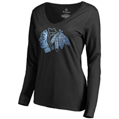 Chicago Blackhawks Women's Pond Hockey Long Sleeve T-Shirt - Black | NHL online