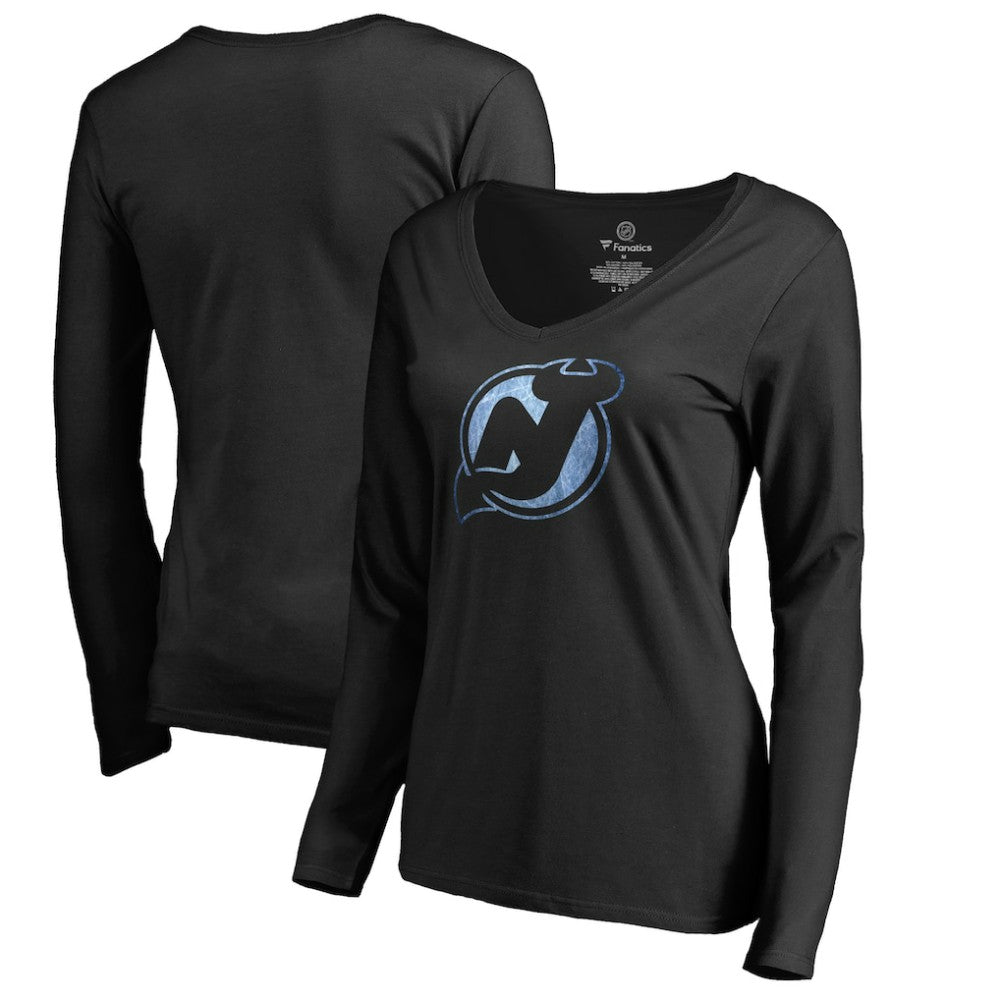 New Jersey Devils Women's Pond Hockey Long Sleeve T-Shirt - Black | NHL discount