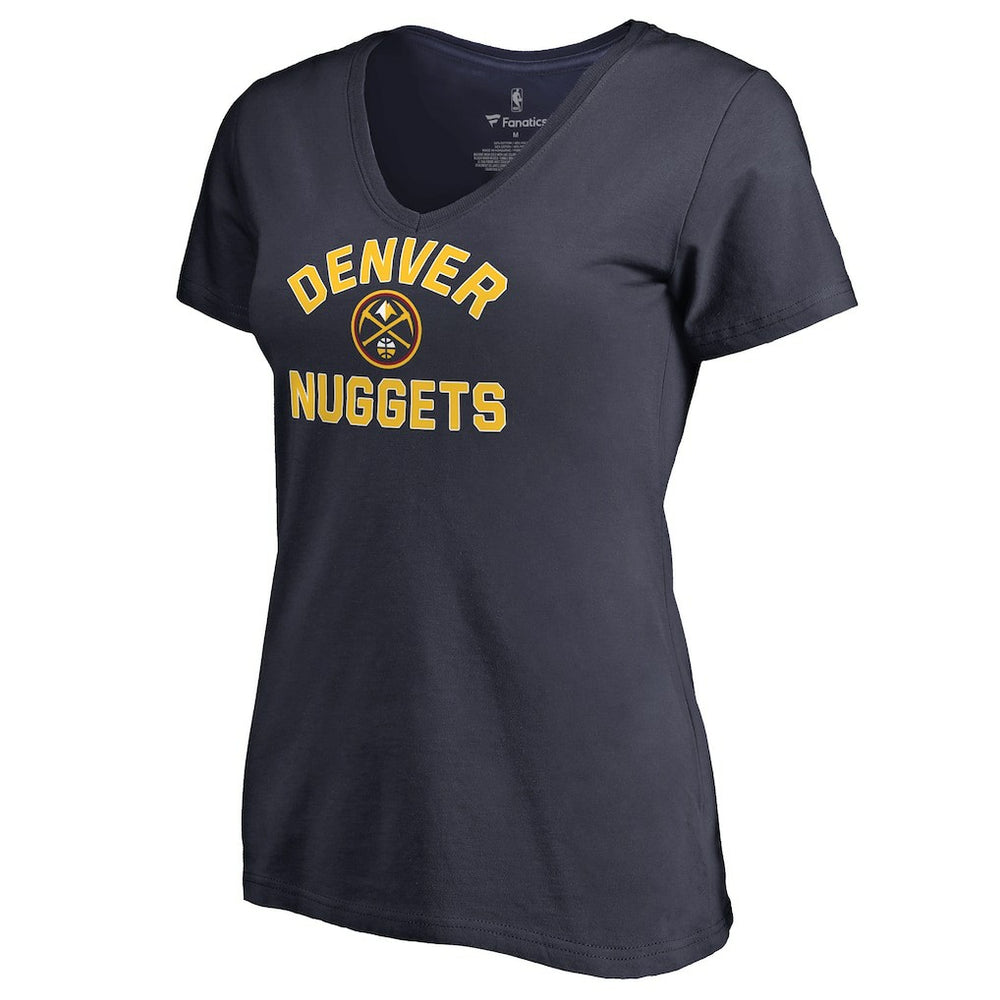 Denver Nuggets Women's Overtime V-Neck T-Shirt Navy