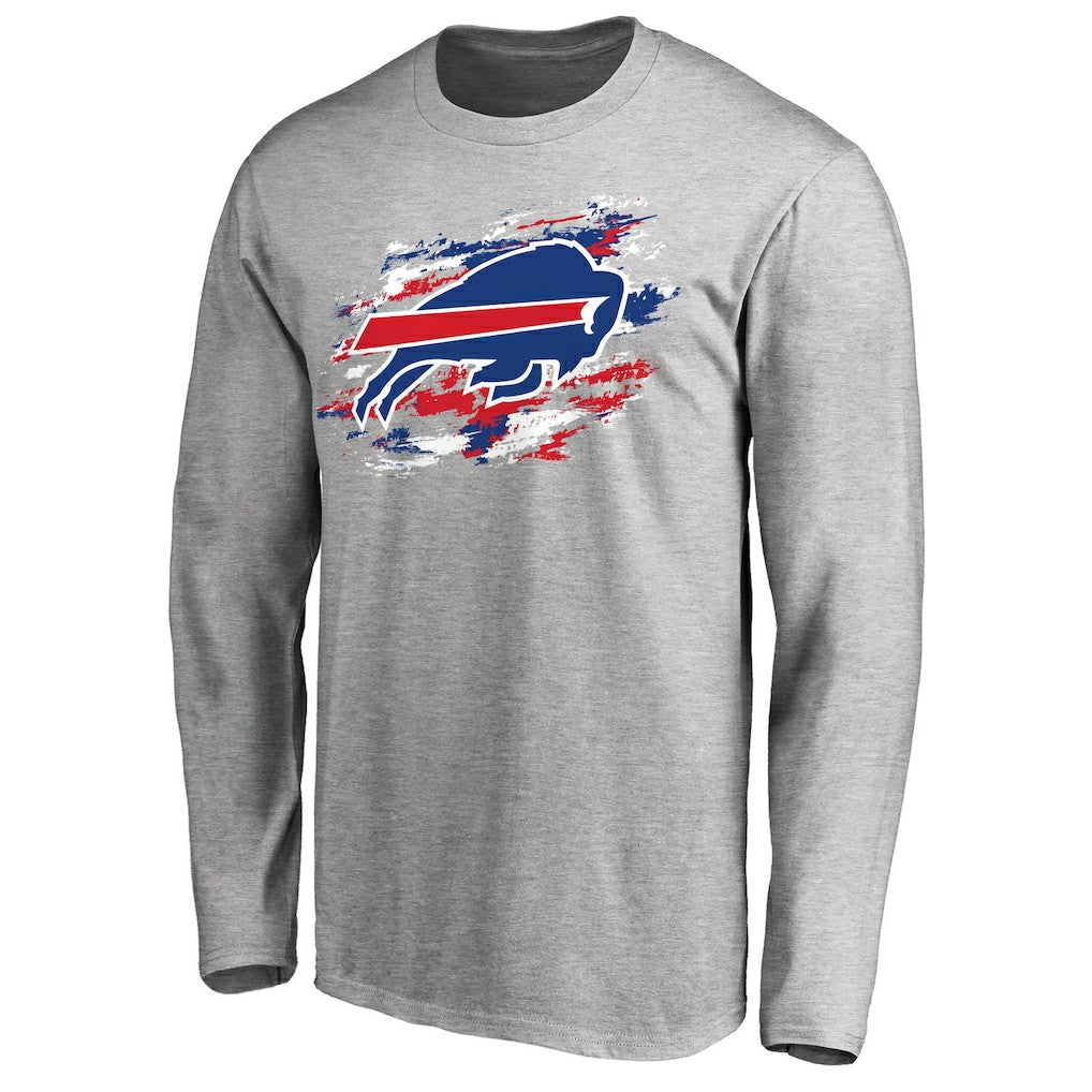 Buffalo Bills True Colors Long Sleeve T-Shirt - Ash - NFL