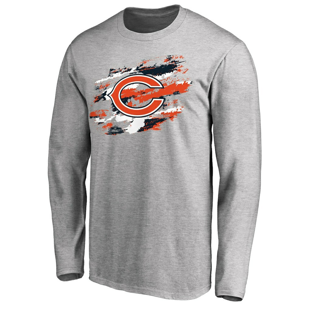 Chicago Bears True Colors Long Sleeve T-Shirt - Ash - NFL