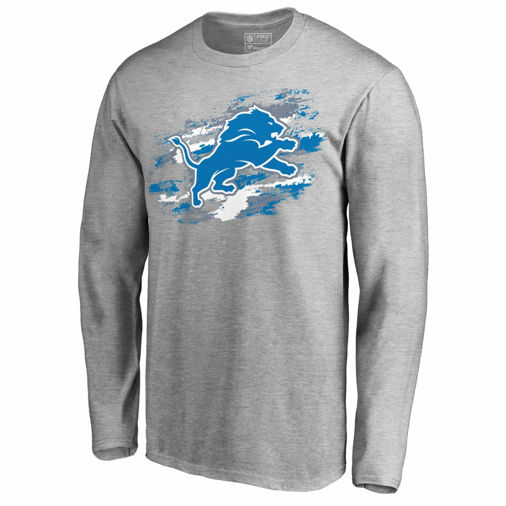 Detroit Lions True Colors Long Sleeve T-Shirt - Ash - NFL