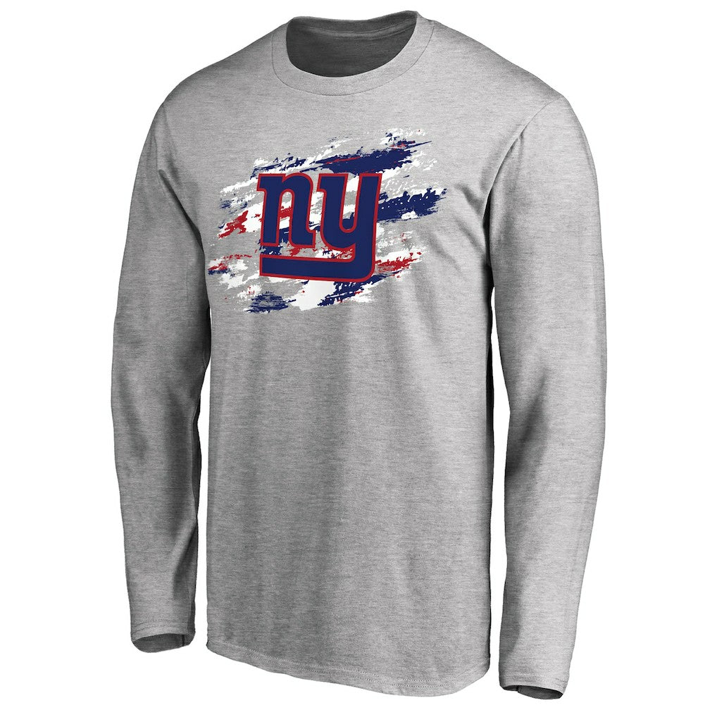 New York Giants True Colors Long Sleeve T-Shirt - Ash - NFL