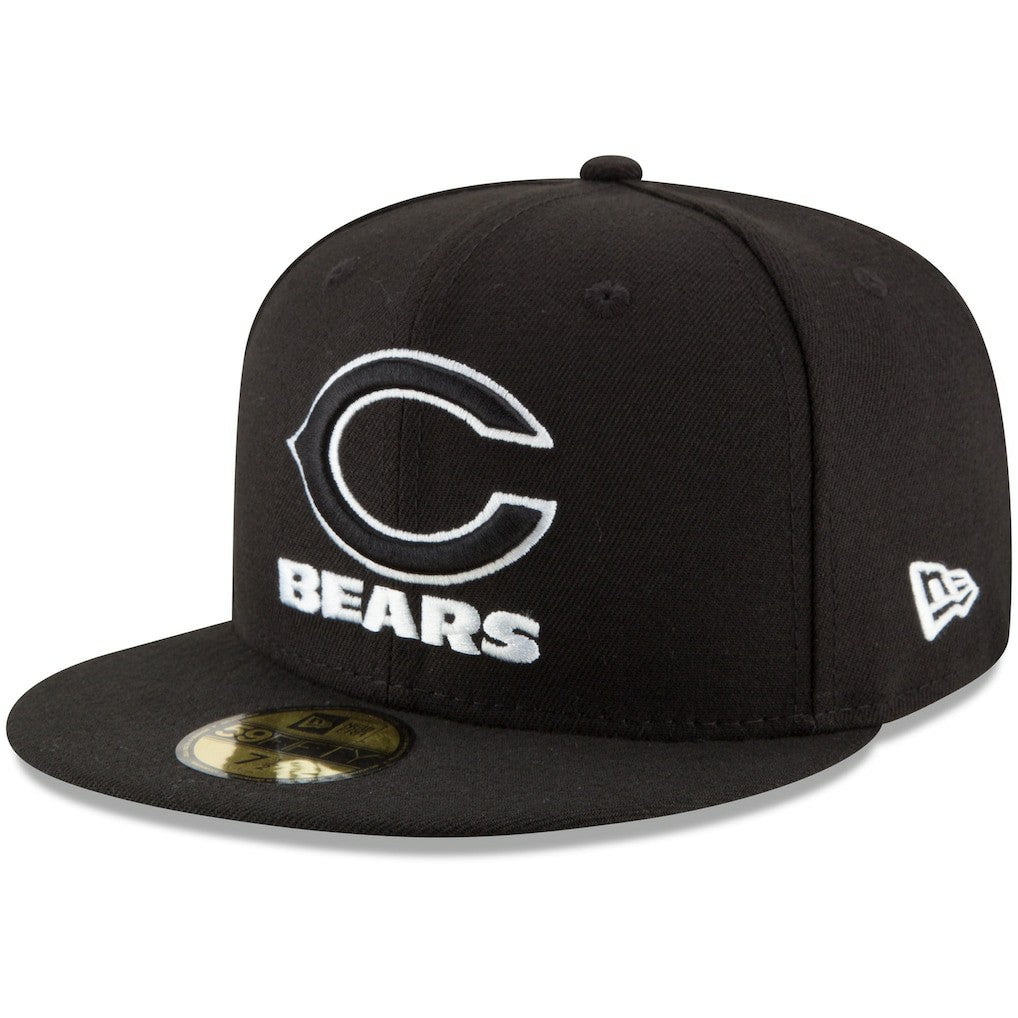 Chicago Bears New Era B-Dub 59FIFTY Fitted Hat - Black - NFL