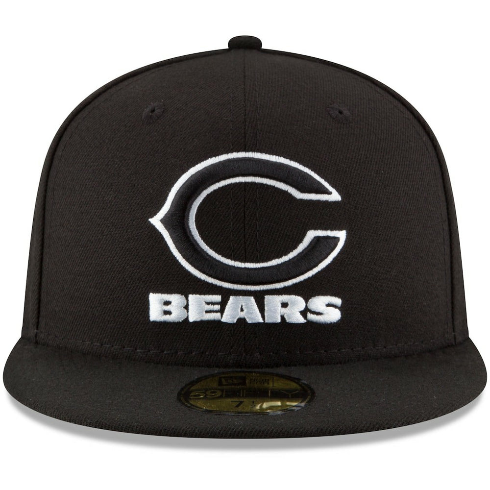 Chicago Bears New Era B-Dub 59FIFTY Fitted Hat - Black - NFL