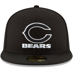 Chicago Bears New Era B-Dub 59FIFTY Fitted Hat - Black - NFL