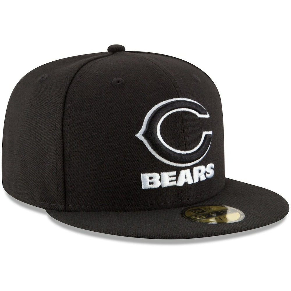 Chicago Bears New Era B-Dub 59FIFTY Fitted Hat - Black - NFL