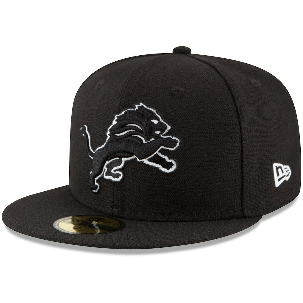 Detroit Lions New Era B-Dub 59FIFTY Fitted Hat - Black - NFL