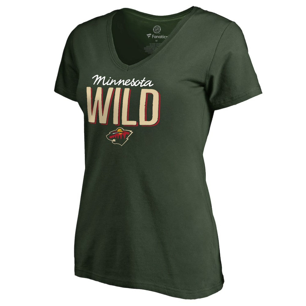 Minnesota Wild Women's Nostalgia T-Shirt - Green | NHL sale