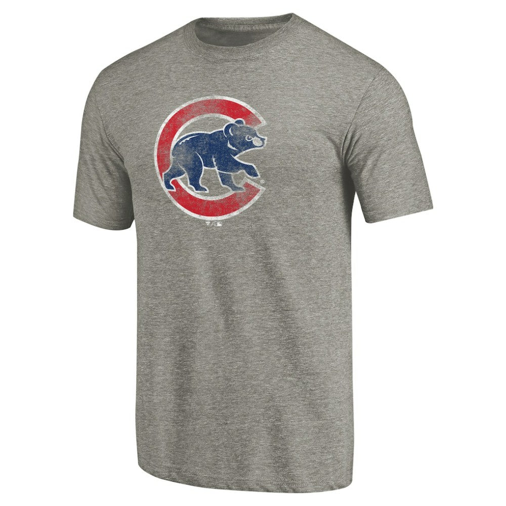 Chicago Cubs Distressed Team Tri-Blend T-Shirt Near Me