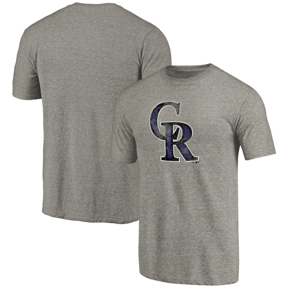 Colorado Rockies Distressed Team Tri-Blend T-Shirt Discount