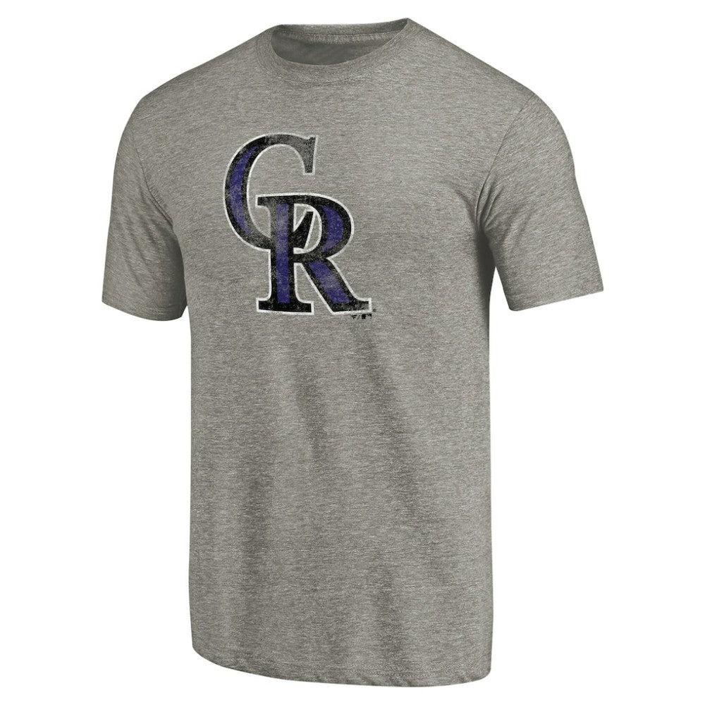 Colorado Rockies Distressed Team Tri-Blend T-Shirt Discount