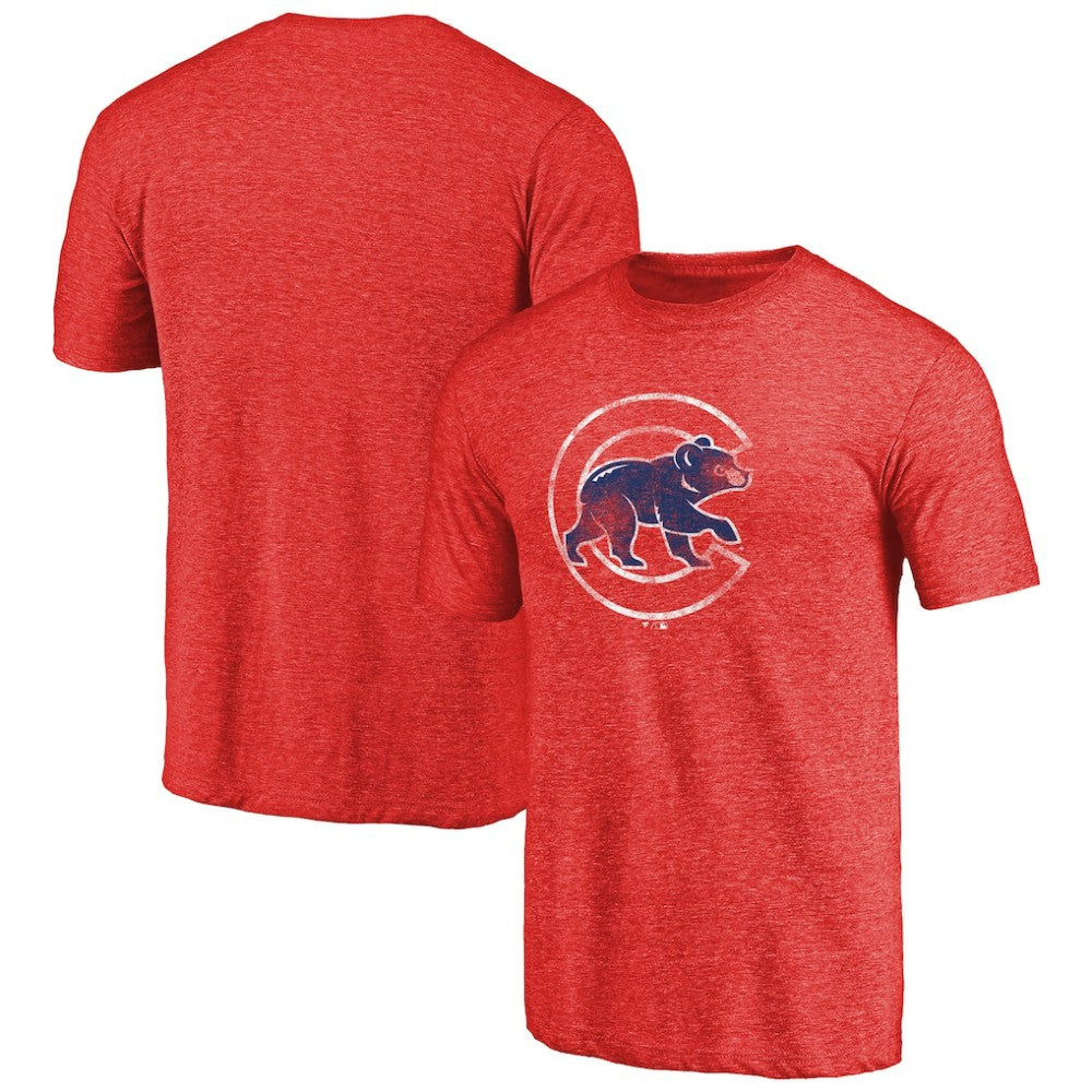 Chicago Cubs Distressed Team 2 Tri-Blend T-Shirt Discount