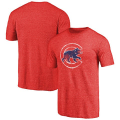 Chicago Cubs Distressed Team 2 Tri-Blend T-Shirt Discount