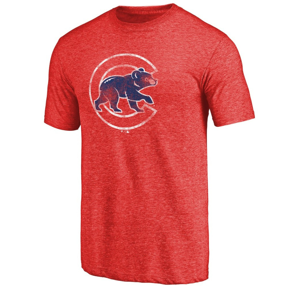 Chicago Cubs Distressed Team 2 Tri-Blend T-Shirt Discount