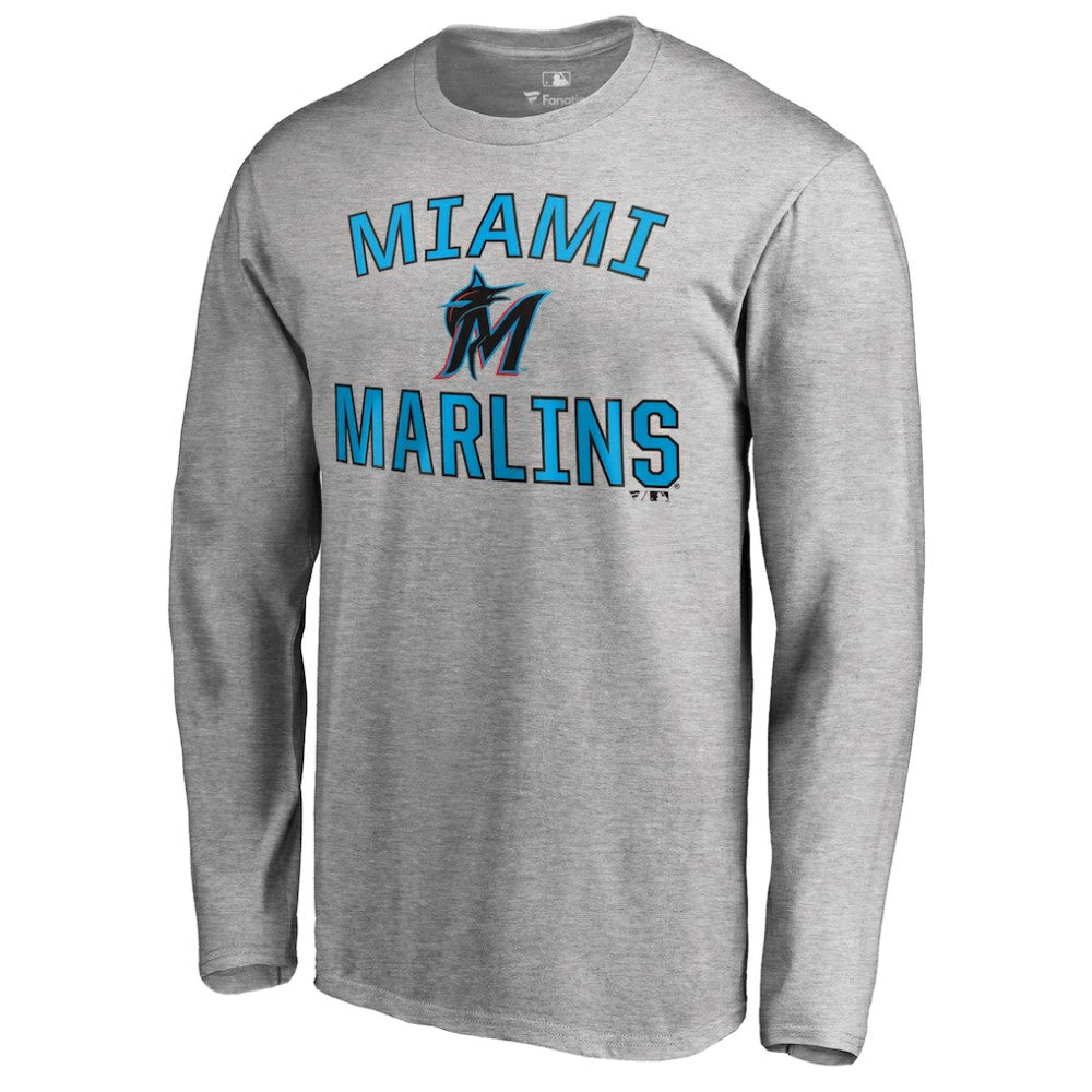 Miami Marlins Victory Arch Long Sleeve T-Shirt Outlet