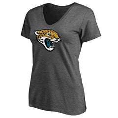 Jacksonville Jaguars Women's Team Logo T-Shirt - Heathered Gray - NFL