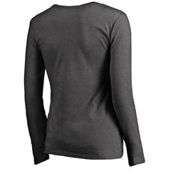 San Francisco 49ers Women's Team Logo Long Sleeve T-Shirt - Heathered Gray - NFL