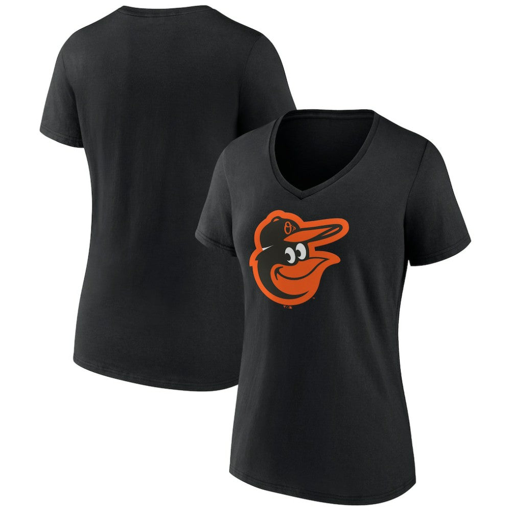 Baltimore Orioles Women's Team Color Primary Logo V-Neck T-Shirt Online