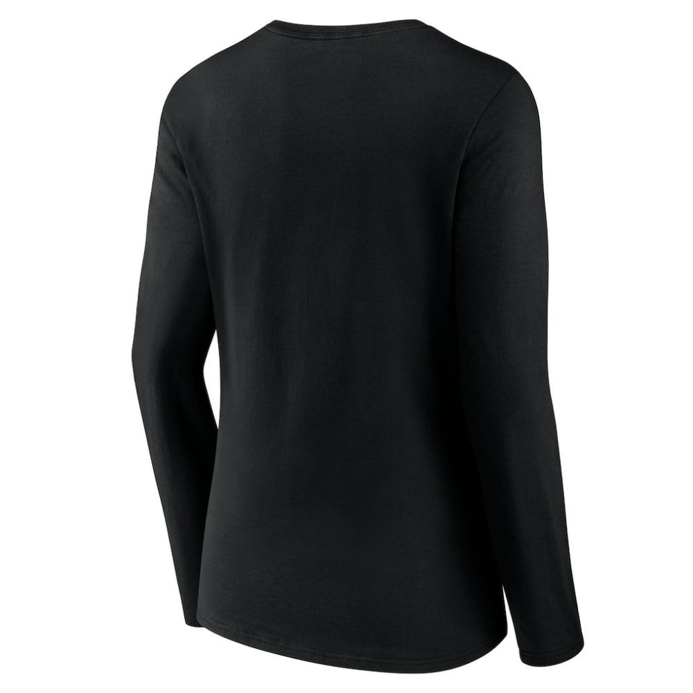 Pittsburgh Pirates Women's Team Color Primary Logo V-Neck Long Sleeve T-Shirt Online